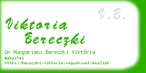 viktoria bereczki business card